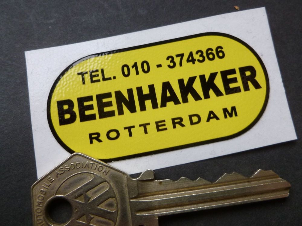 Beenhakker Rotterdam Scooter, Motorcycles, Cycles & Mopeds Dealers Sticker. 2".