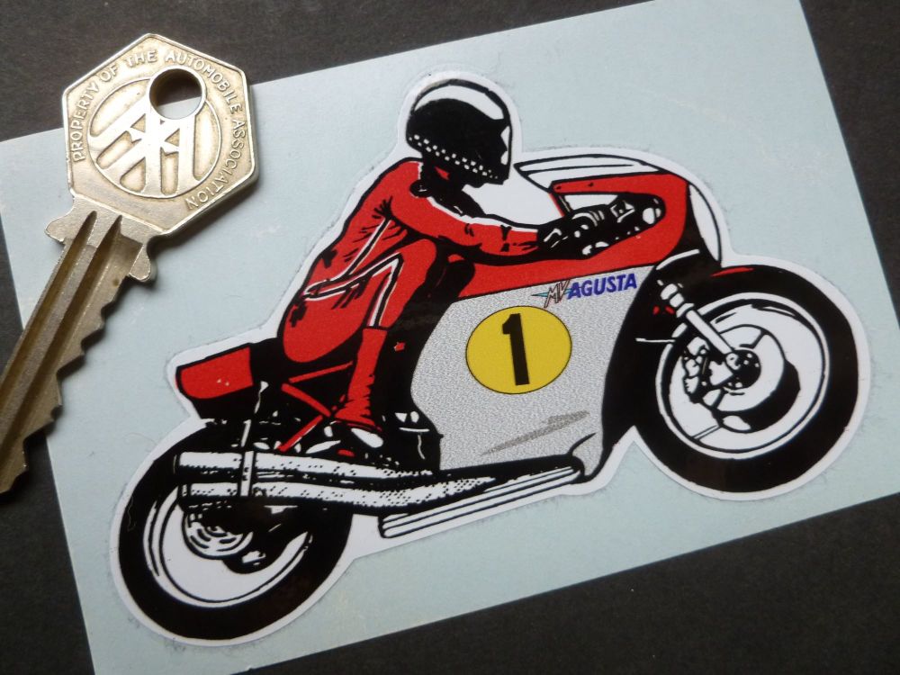 MV Agusta GP Racer Garland Sticker. 2.75