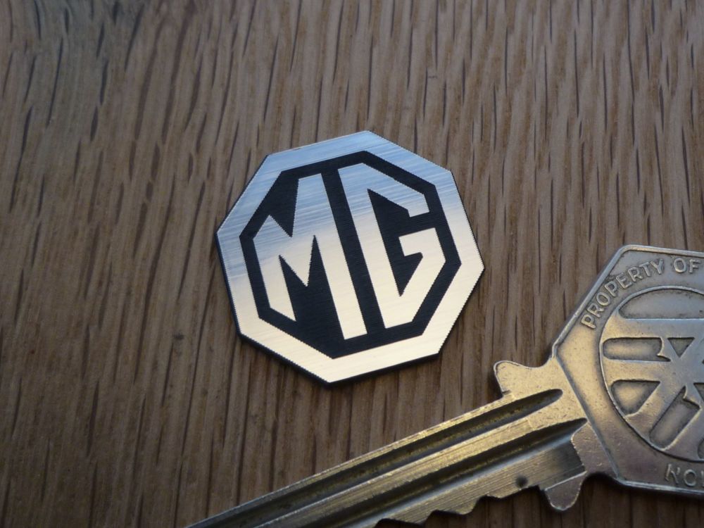 MG Octagon Logo Style Laser Cut Magnet. 1"