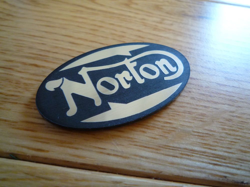 Norton Oval Style Laser Cut Magnet. 2".