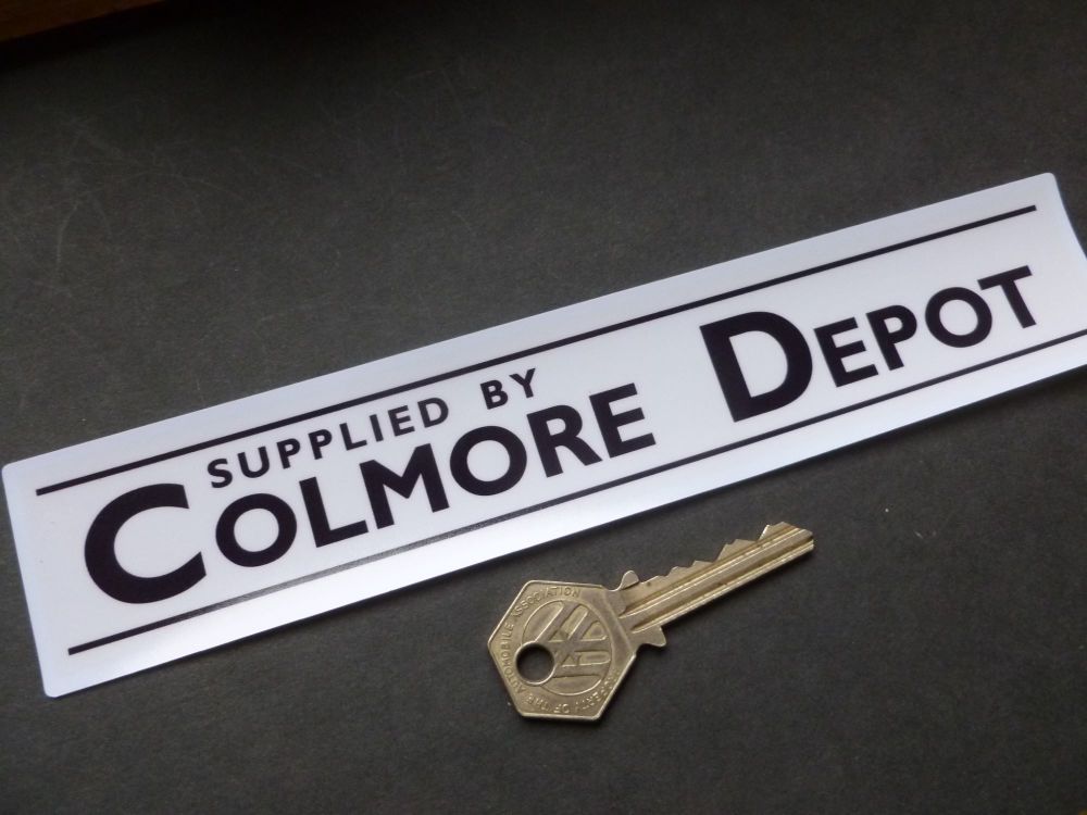 Colmore Depot Dealers Window Sticker. 8.5