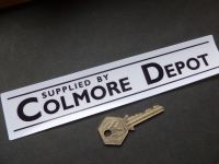 Colmore Depot Dealers Window Sticker. Black & White or Gold & White. 8.5".