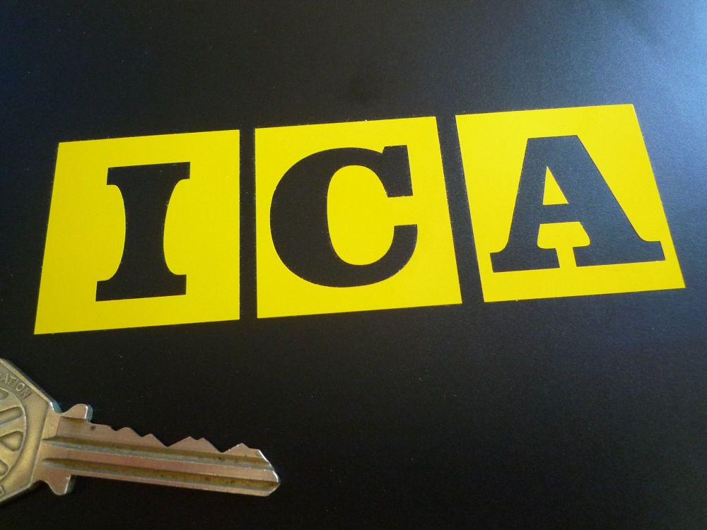 Shell Cut Vinyl ICA Sticker. 4.75" or 7.75".