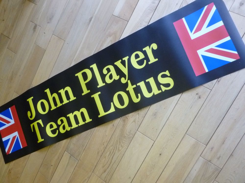 John Player Team Lotus Art Banner. 54