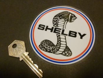 Shelby Circular Logo Window Sticker. 4".