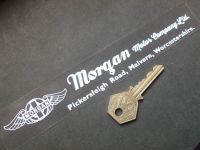 Morgan Motor Company White on Clear Window or Car Body Sticker. 8