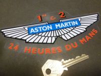 Aston Martin 1st & 2nd 24 Heures du Mans Car Window Sticker - 6.5"