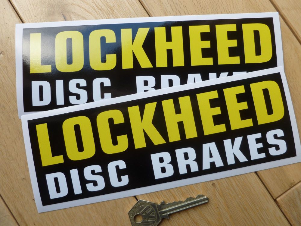 Lockheed Disc Brakes Oblong Stickers 8