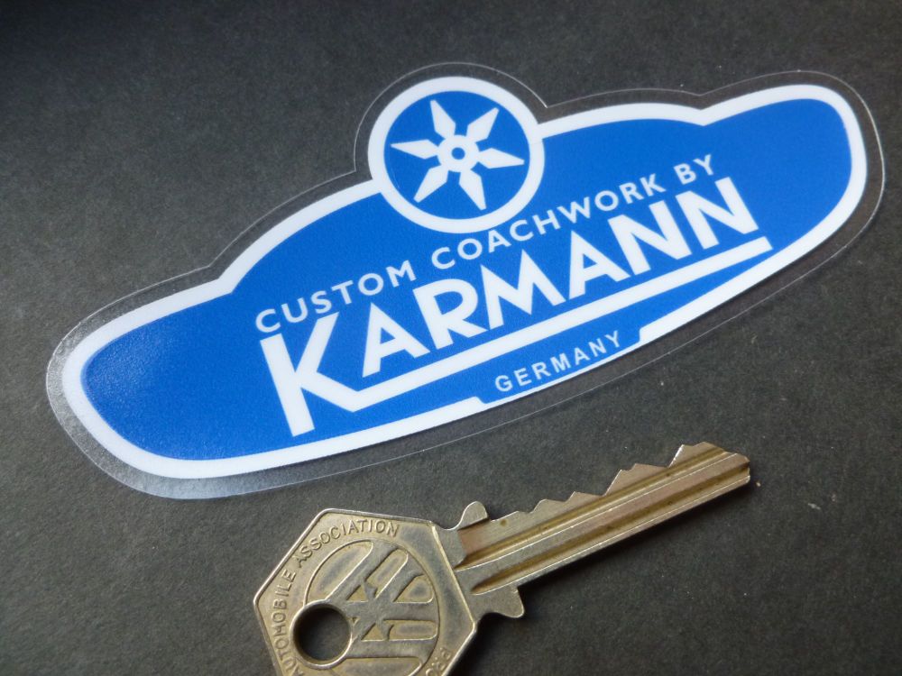 Karmann Window Sticker. 125mm.