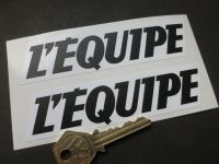 L'Equipe Sports Paper Sponsors Stickers. Various Colours. 5