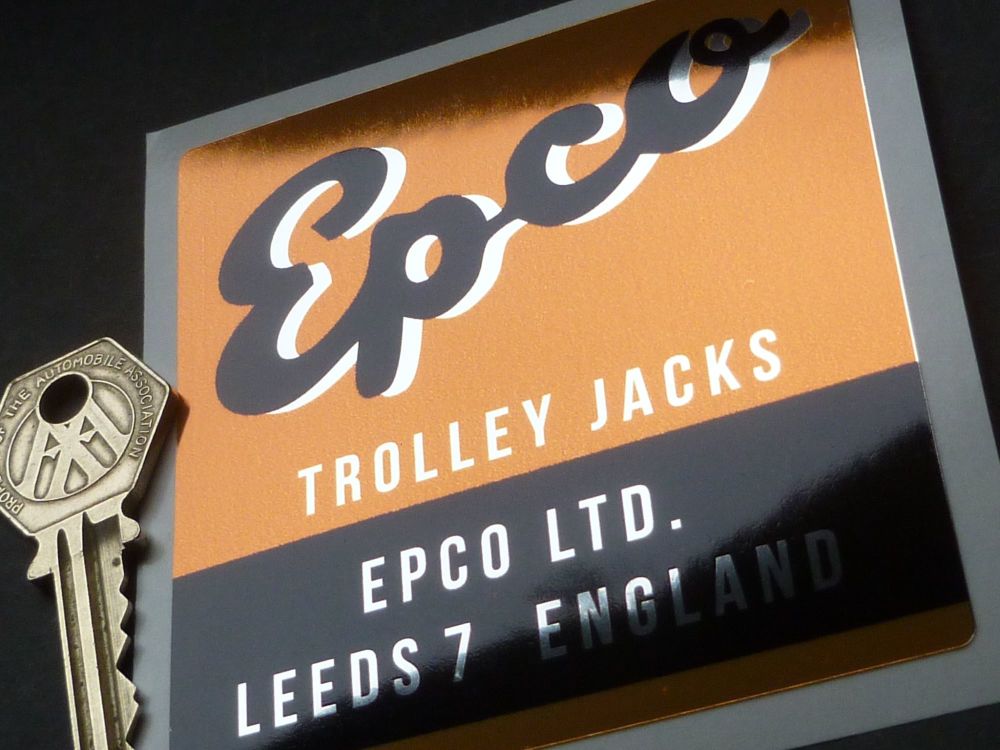 Epco Trolley Jack Sticker. 3.5".