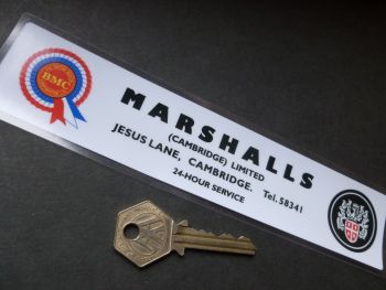 Marshalls of Cambridge Austin BMC Dealer Sticker. 8".