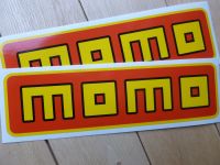 MOMO Oblong Stickers. 9.25" Pair.
