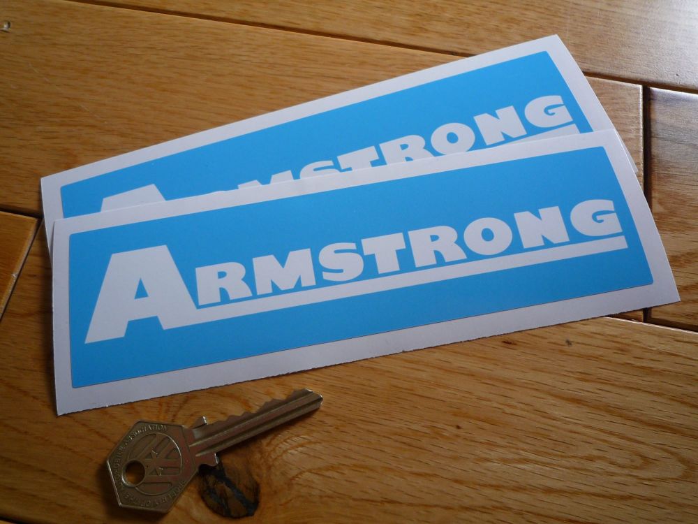 Armstrong Light Blue Stickers. 7