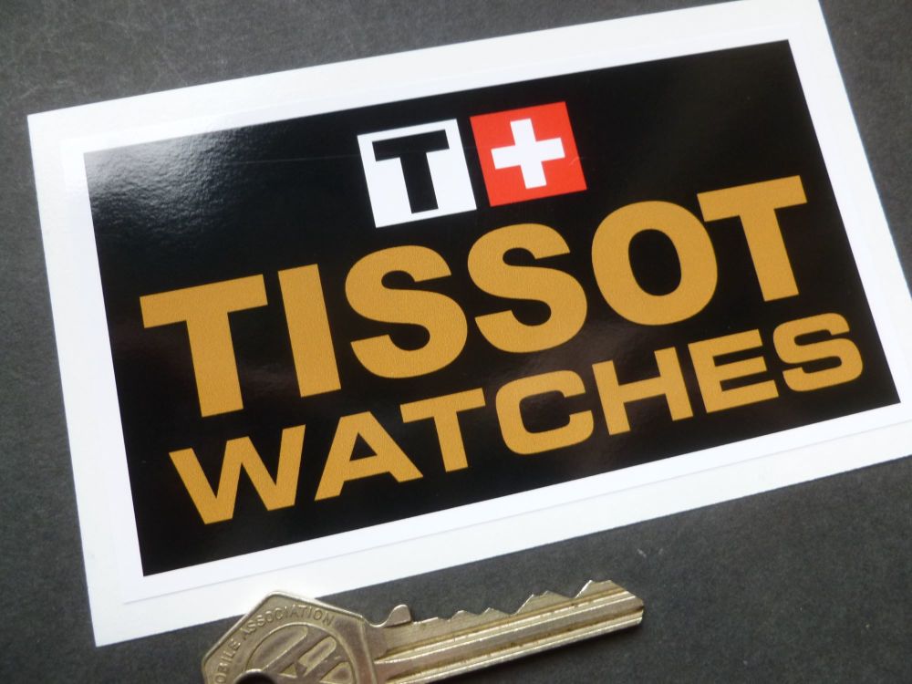Tissot Watches Swiss Watch Sponsors Sticker. 5".