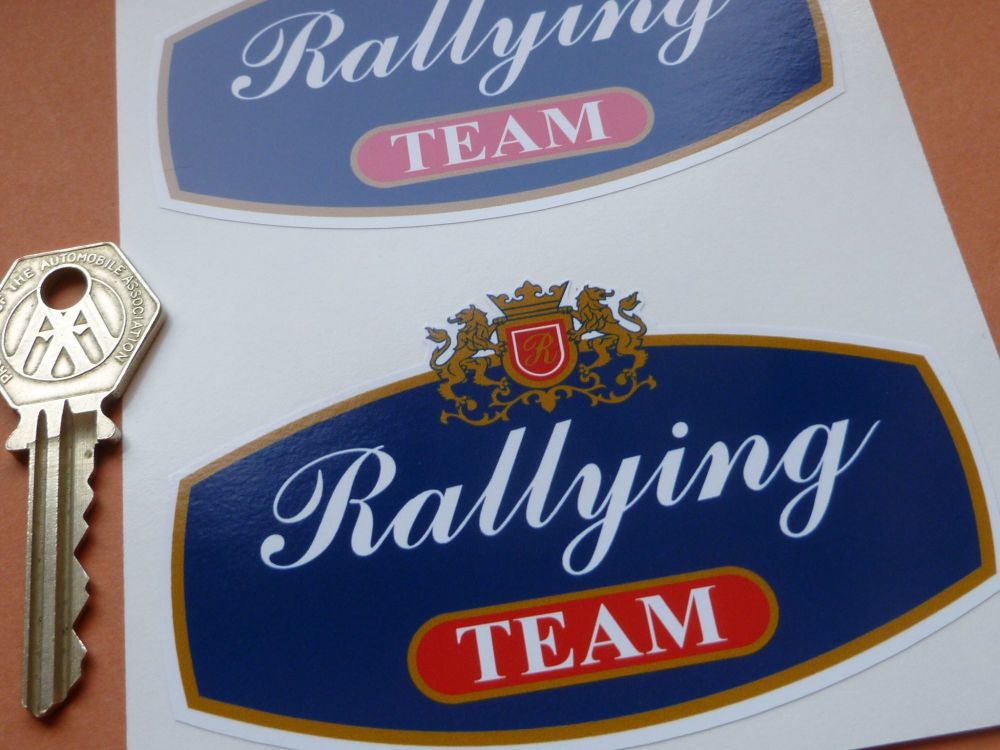 Rothmans style RALLYING TEAM Stickers. 4
