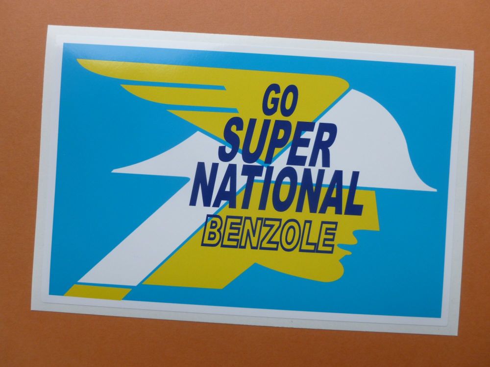 National Benzole Go Super Self adhesive Sticker 3.5