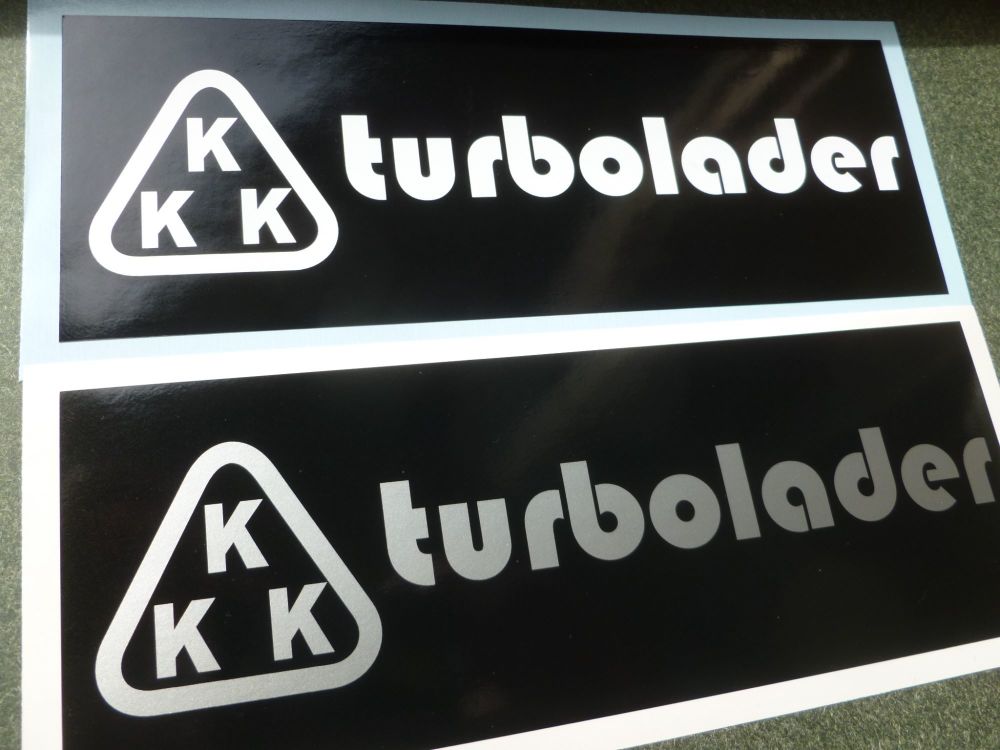 KKK Turbolader Black & White or Black & Silver Sticker - 8"
