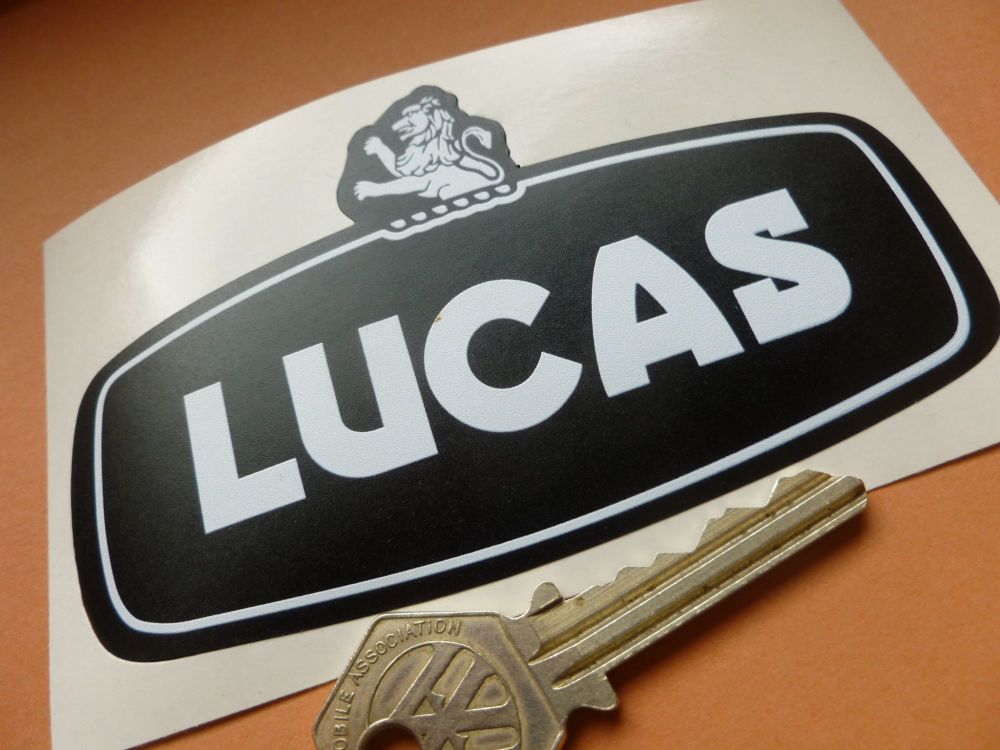 Lucas  Black & White Battery Label 4.5