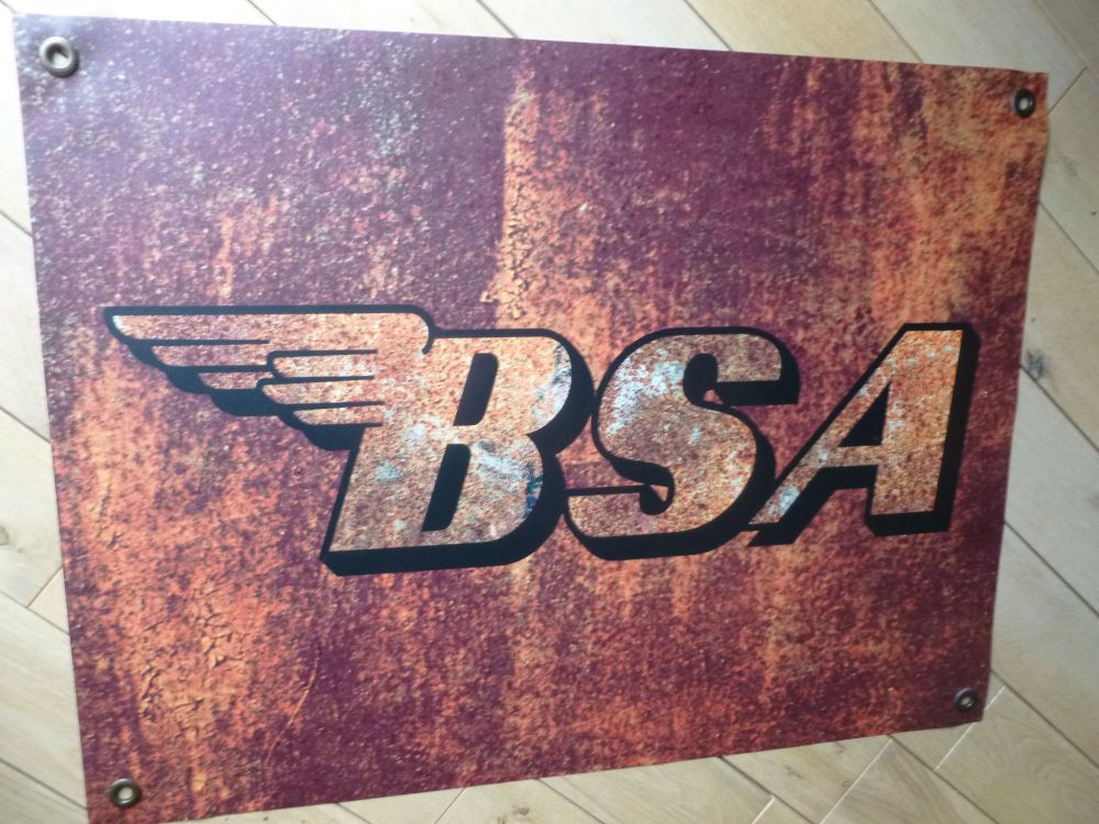 BSA Rust Effect Banner Art. 26" x 20".