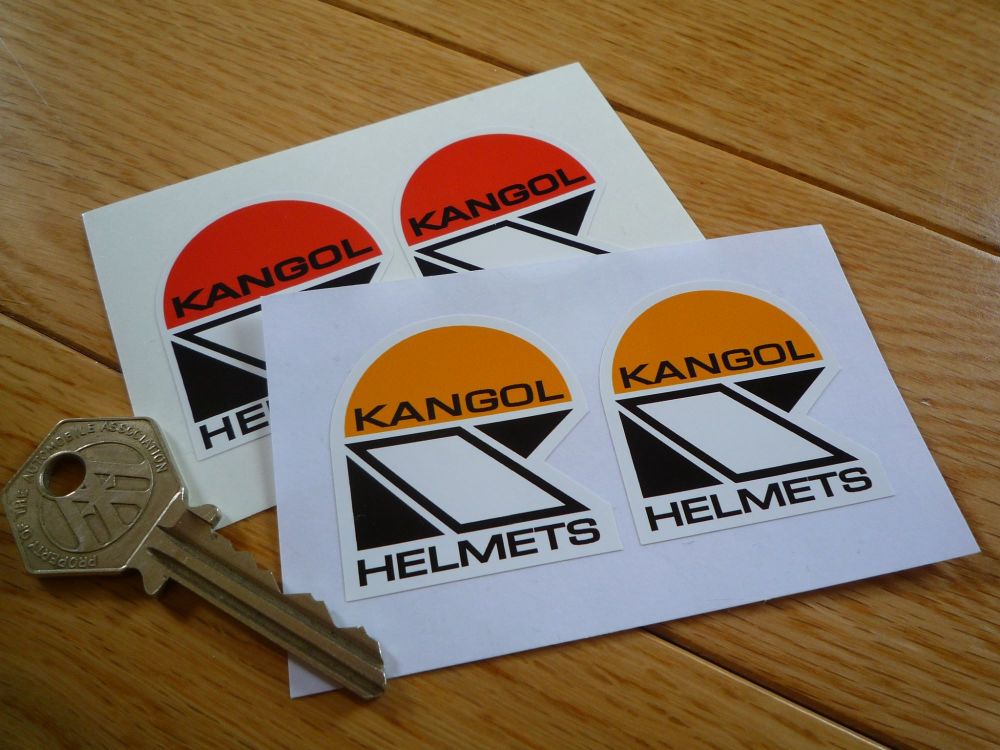 Kangol Helmets Shaped Stickers. 1.5