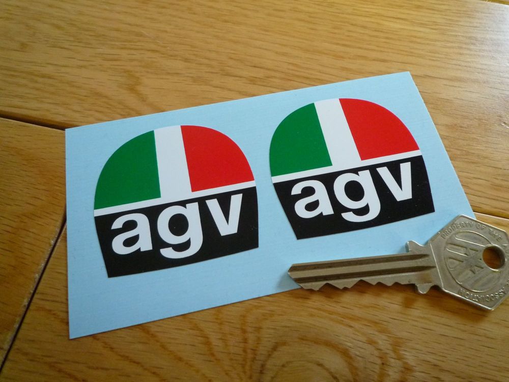 AGV Helmets Old Style Stickers - 48mm Pair