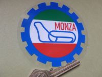 Monza Autodromo Gear Shaped window Sticker. 3.5