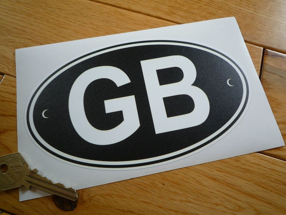 GB Nationality ID Plate 7" sticker 