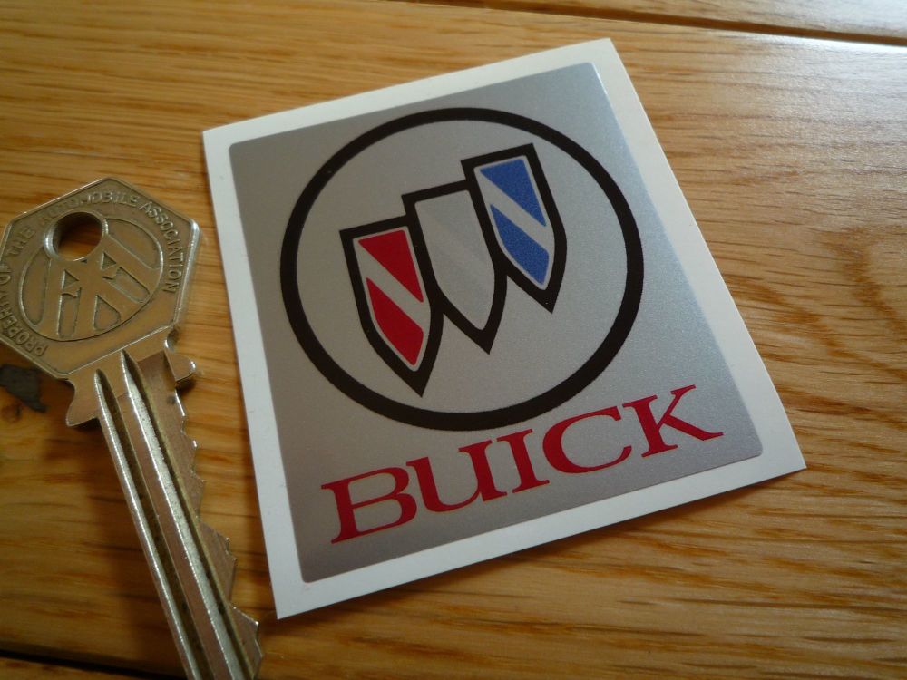 Buick Small Oblong Logo Sticker. 2