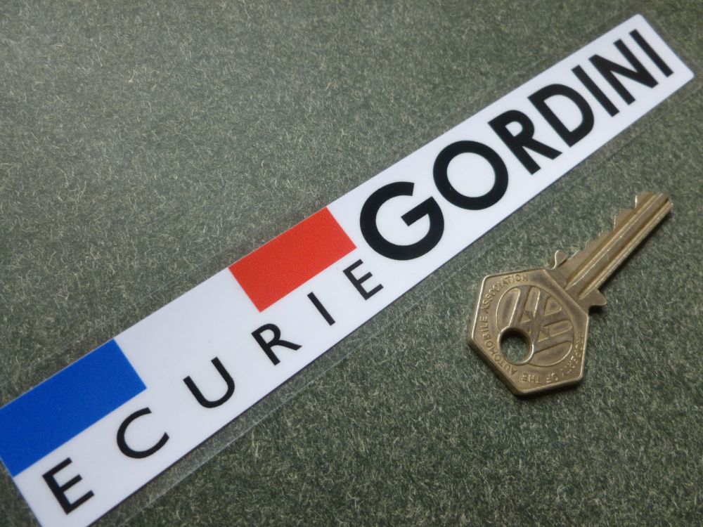 Ecurie Gordini Window or Car Body Sticker. 7".