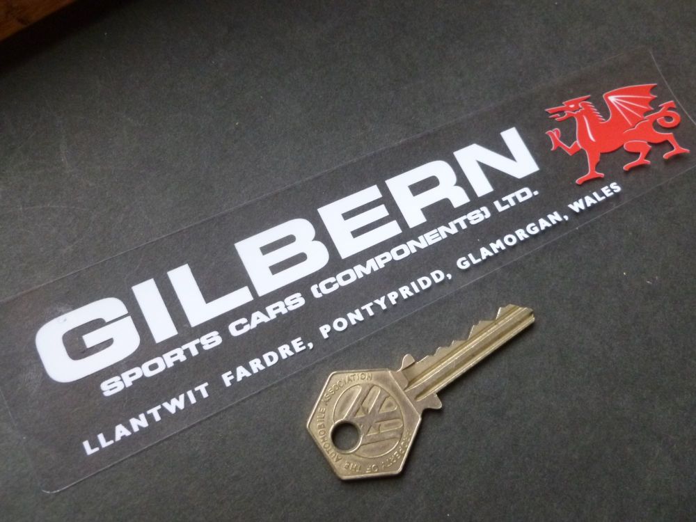 Gilbern GT, Genie, Invader Window Sticker. 200mm.