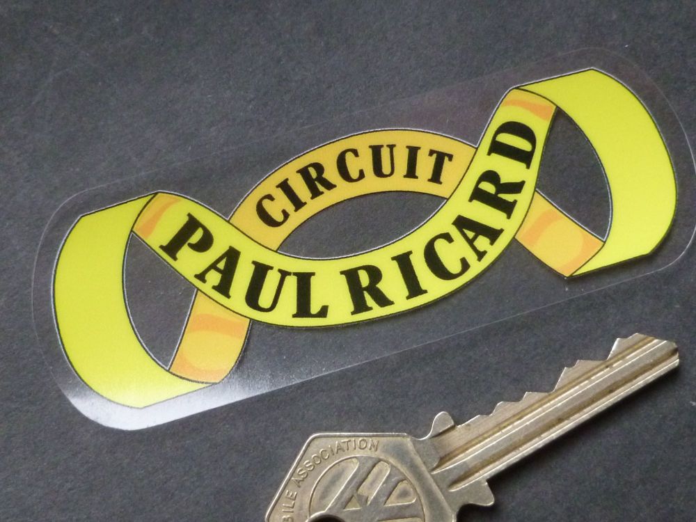 Circuit Paul Ricard Sash Style Circuit Window Sticker. 4".