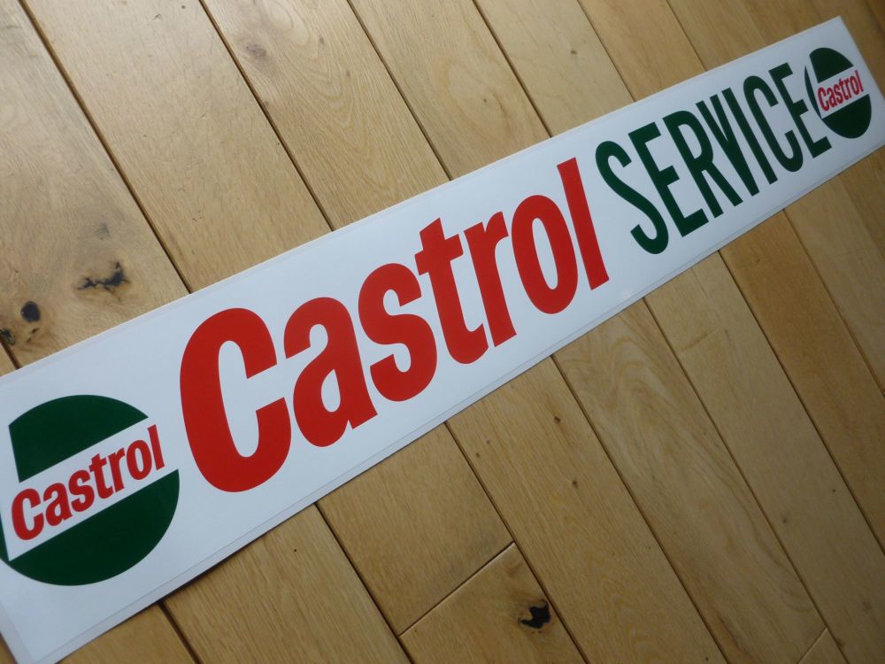 Castrol Motor Oil Oblong Sticker. 14