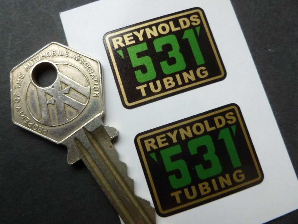 Reynolds 531 Tubing Stickers. 29mm Pair.