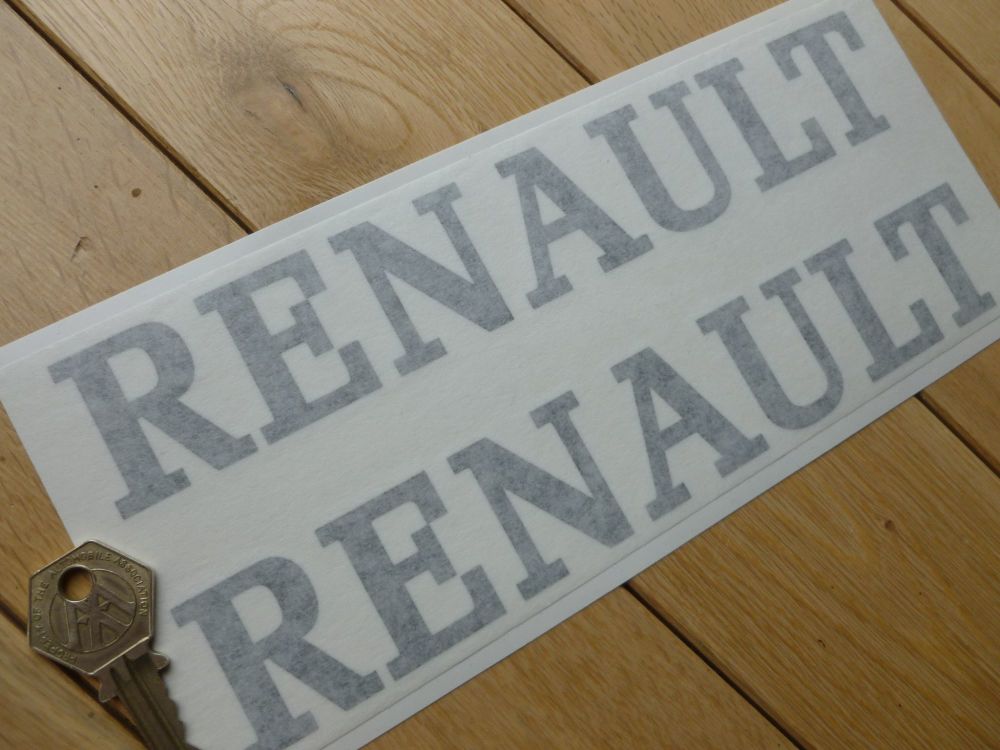 Renault Cut Vinyl  Text Stickers. 9