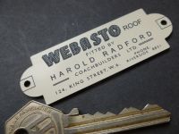 Webasto Sunroof Harold Radford Coachbuilders Laser Cut Car Badge. 3