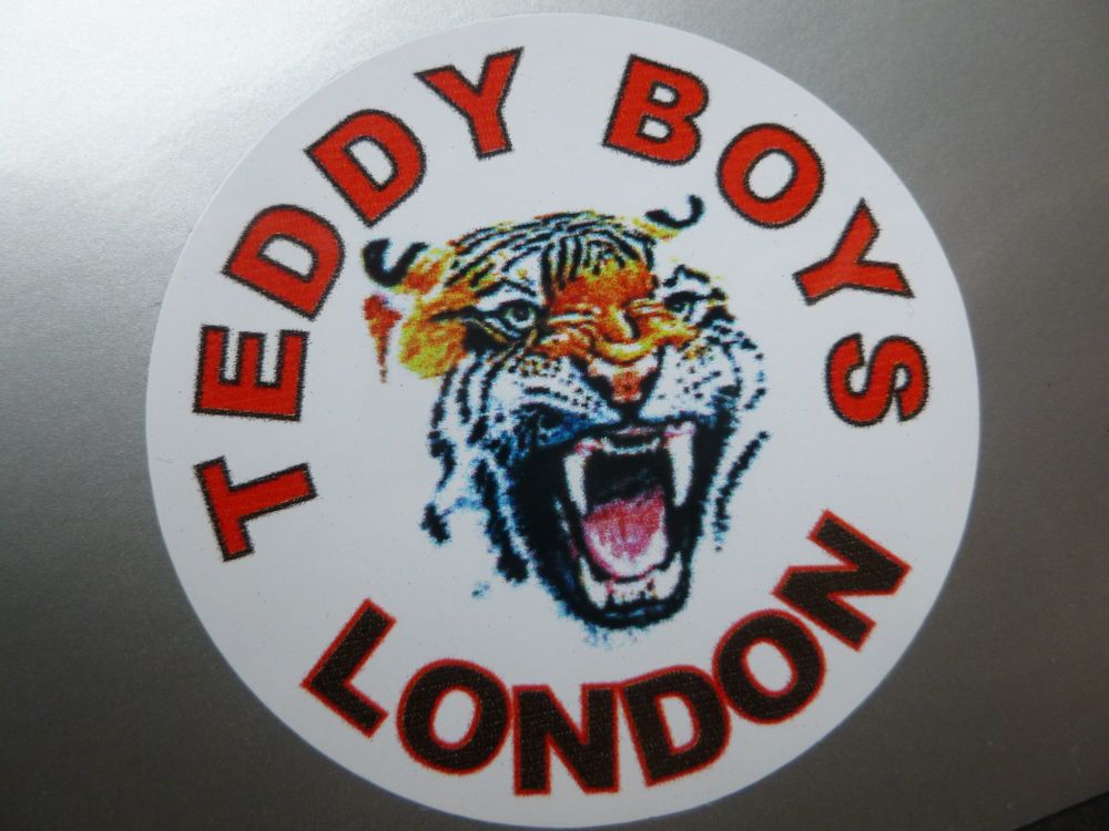Teddy Boys London Tiger Sticker. 2".