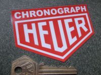 Chronograph Heuer Classic Style Window Sticker. 90mm.