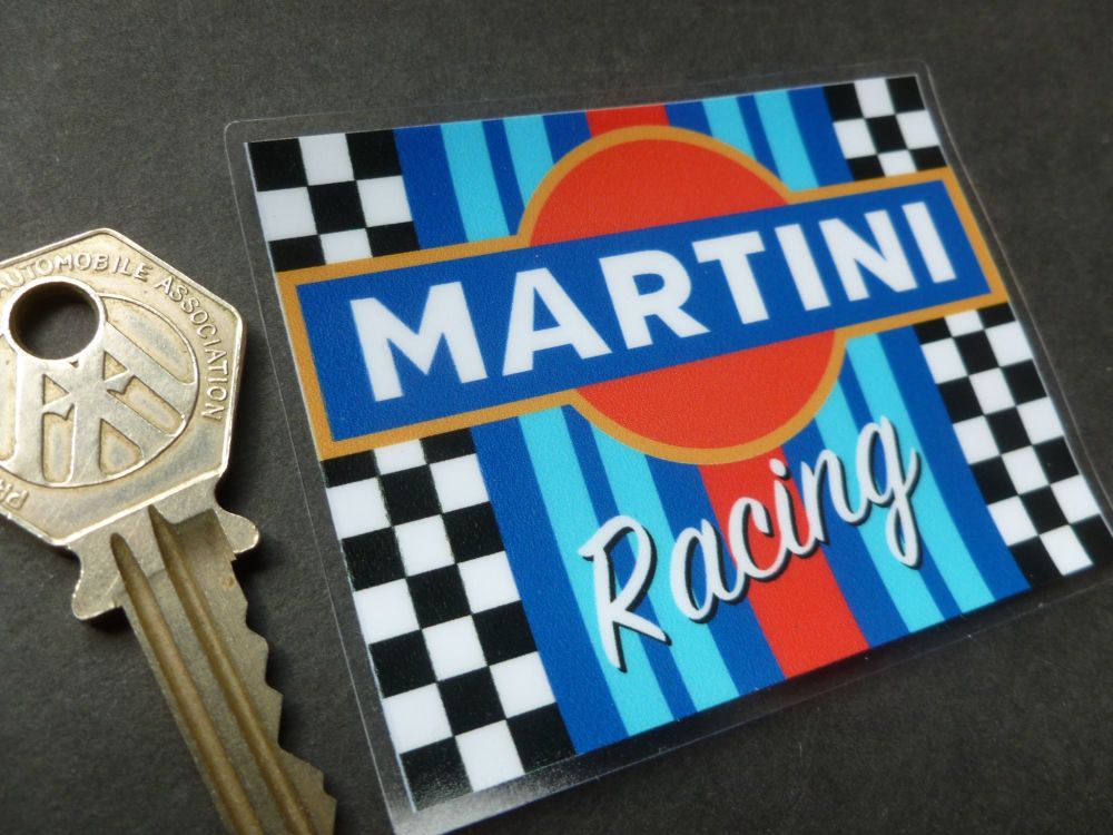 Martini & Rossi Racing White & Clear Window Sticker. 3