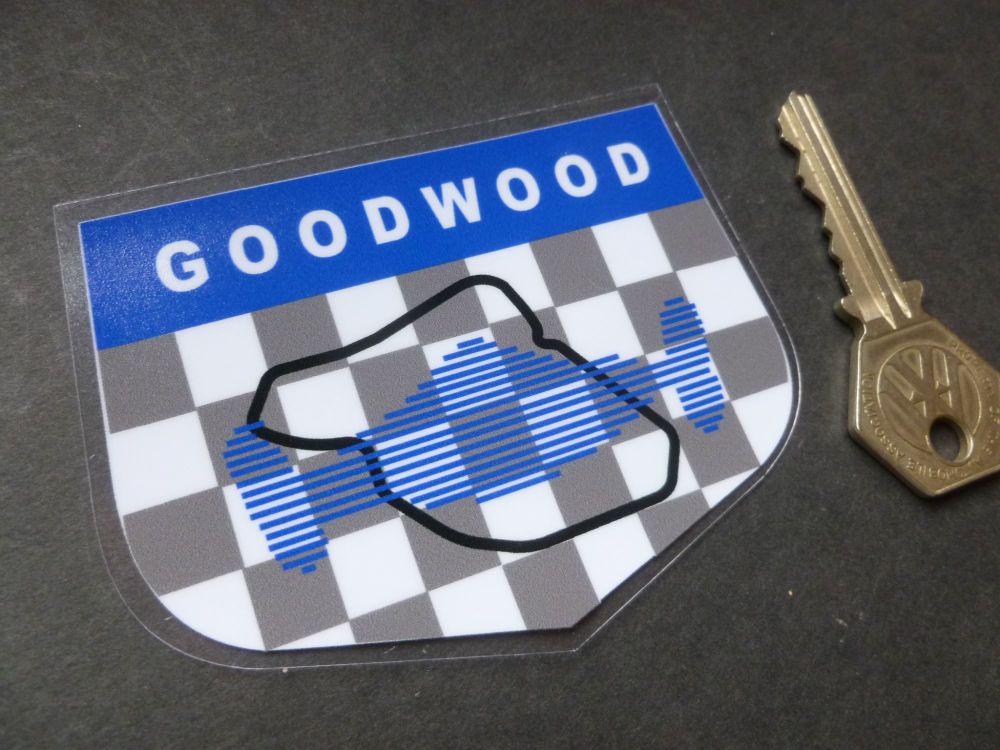 Goodwood Les Leston Style Sticker. 3.5
