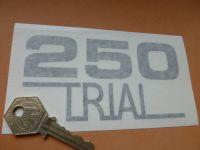 OSSA '250 Trial'  Cut Vinyl Sidepanel Style Stickers. 4.75