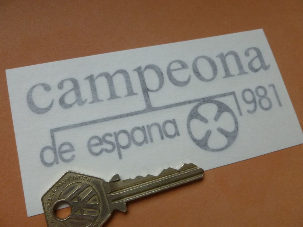 OSSA 'Campeona de Espana 1981l'  Cut vinyl sidepanel Style Stickers. 4..25