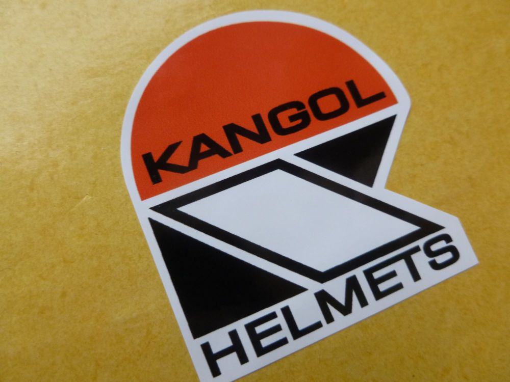 Kangol Helmets Later Style Shaped Sticker. 4"