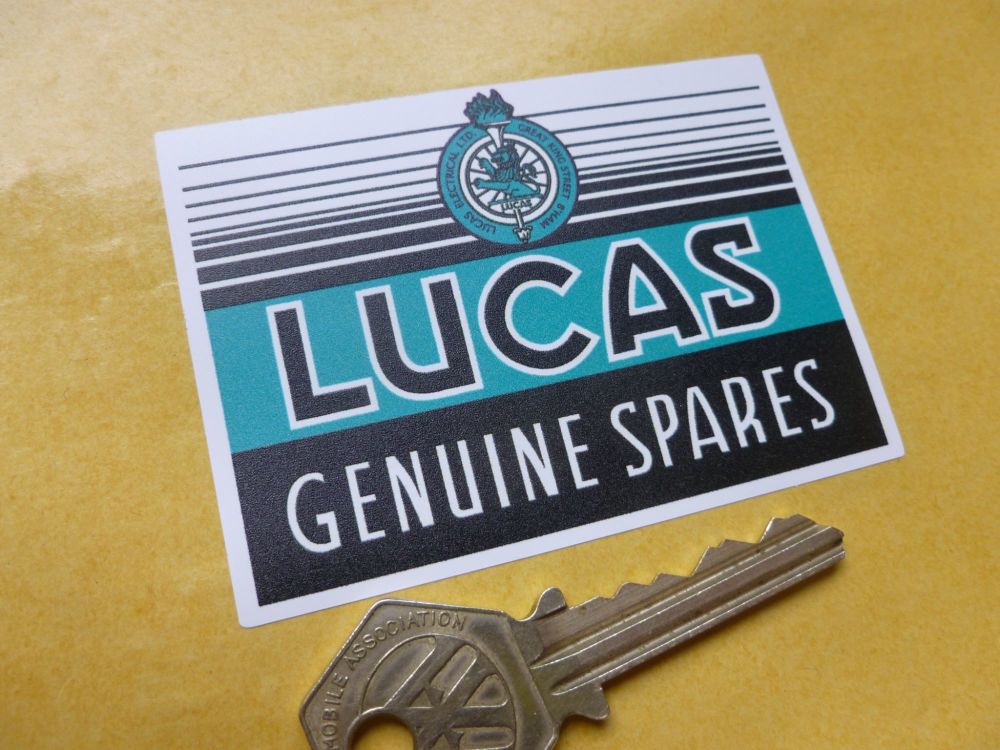 Lucas Genuine Spares Sticker. 80mm