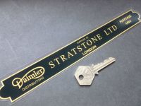 Stratstone Ltd London Daimler Dealer Shaped Oblong Window Sticker. 10