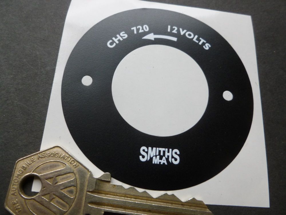 Smiths Classic Style Heater Motor Endplate Sticker - CHS 720 - 70mm