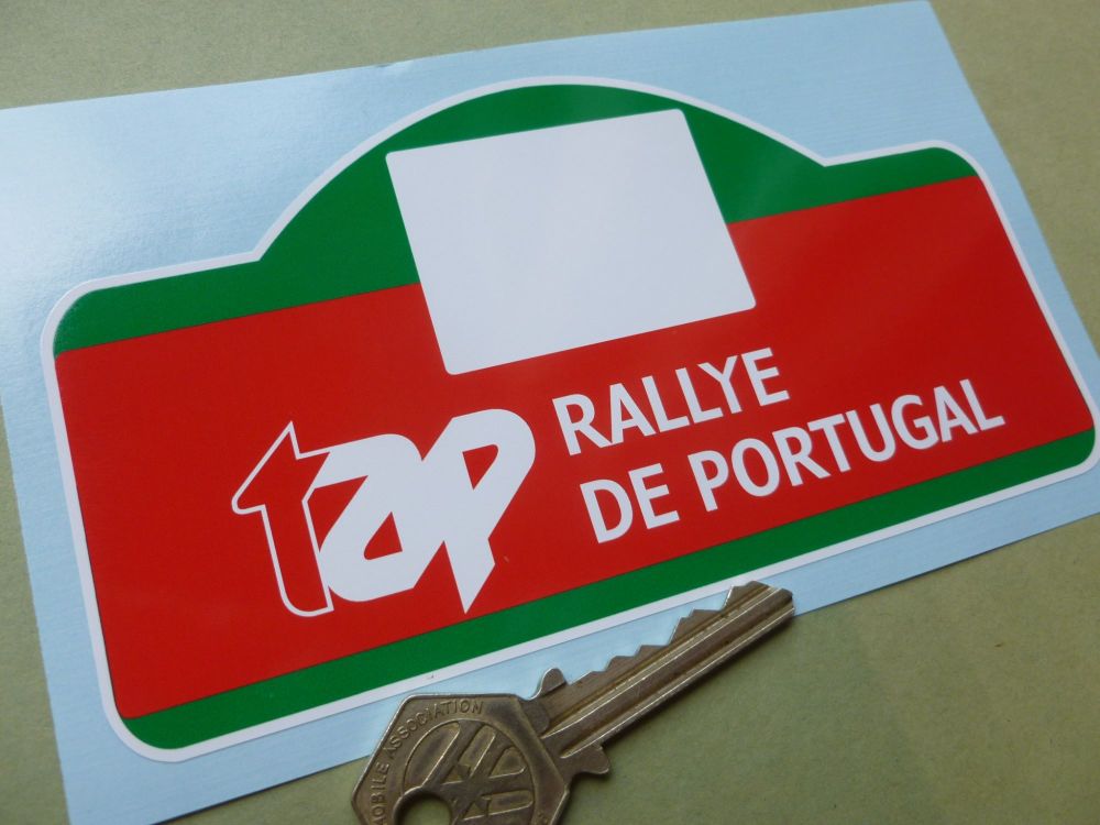 Rallye De Portugal Rally Plate Style Sticker. 6