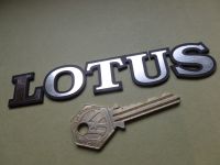 Lotus Text Laser Cut Self Adhesive Car Badge. 5.25".
