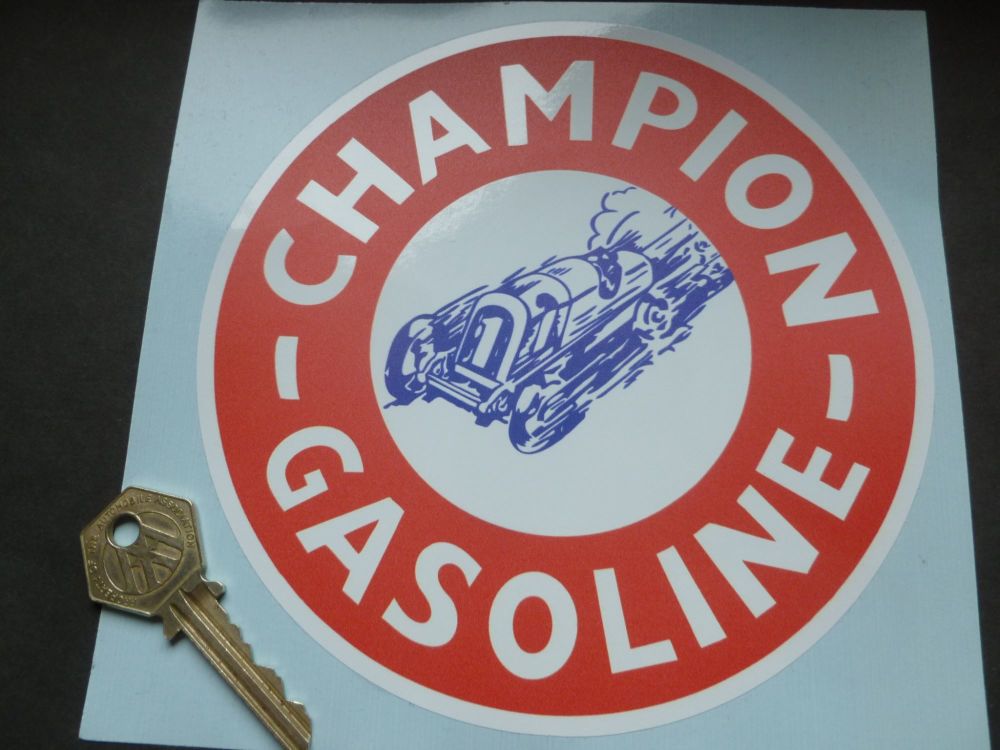 CHAMPION Gasoline Sticker. 6