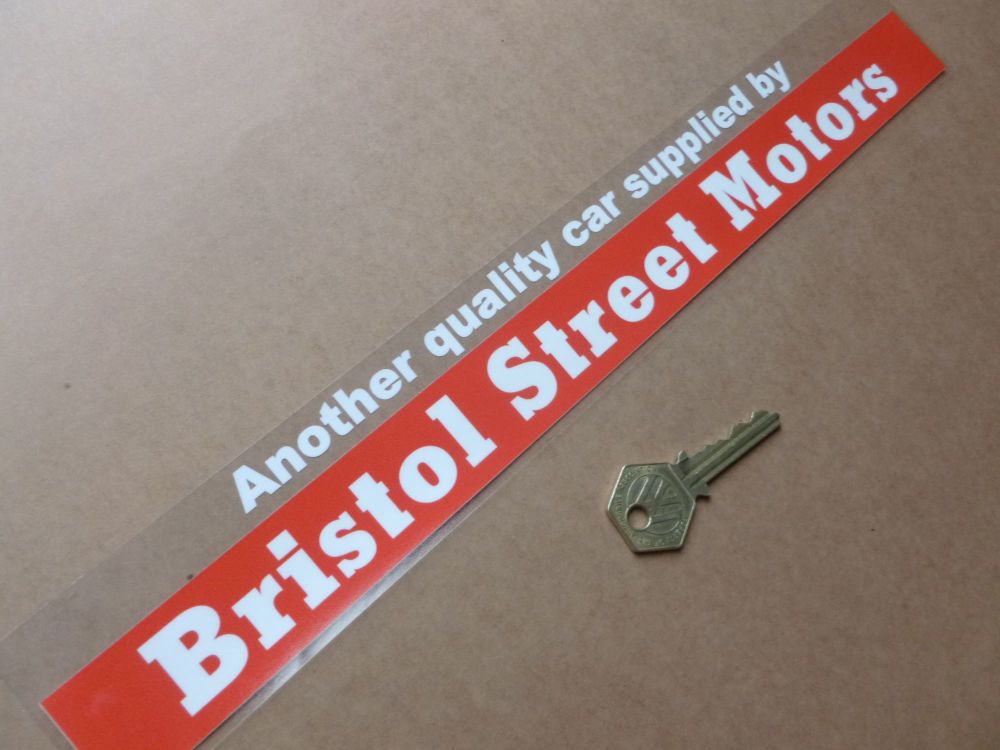 Bristol Street Motors Dealer Sticker. 13.75